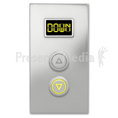 Elevator Button Down Presentation clipart