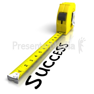 Tape Measuring Success Presentation clipart