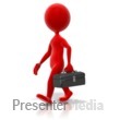 Stick Figure Toolbox Walk Colored Presentation clipart