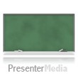Blank Chalkboard Presentation clipart