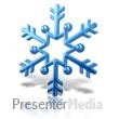 Snowflake Arrow Design - Presentation Clipart