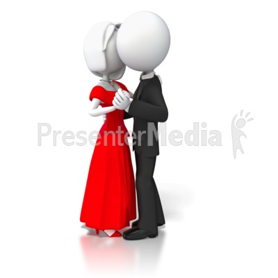 Couple Slow Dancing Presentation clipart