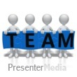 Stick Figures Team Puzzle Presentation clipart