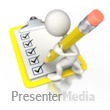 Check Off With Pencil - Presentation Clipart