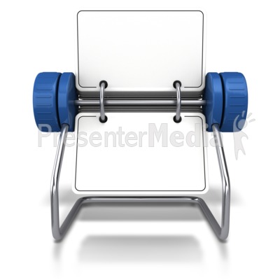 Front Facing Office Card Holder Presentation clipart