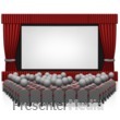 Movie Theater With People - Presentation Clipart
