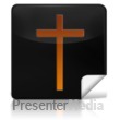 Religious Cross Square Icon Presentation clipart