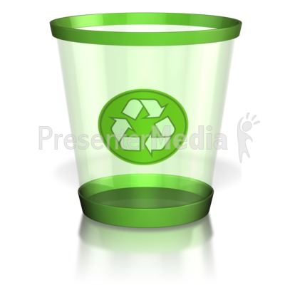 Recycle Trash Can Presentation clipart