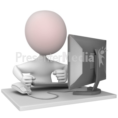 Stick Figure Mad At Computer - Presentation Clipart - Great Clipart for