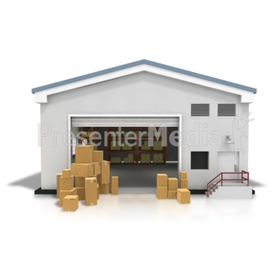 Warehouse Boxes Stacked Presentation clipart