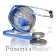 Stethoscope Around Puzzle Earth Presentation clipart