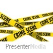 A Wall Of Crime Scene Tape Presentation clipart