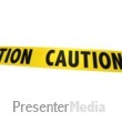 Single Piece Of Caution Tape Presentation clipart
