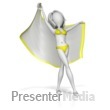 Beach Woman Stretching Out With Blanket Presentation clipart