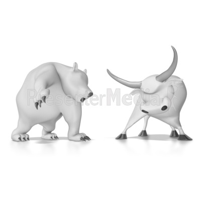 wallstreet bear and bull - presentation clipart - great clipart wallstreet bear and bull - presentation clipart - great clipart, Presentation templates
