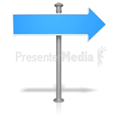 Blank Street Sign Presentation clipart