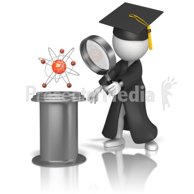 Graduate Studying Science Presentation clipart