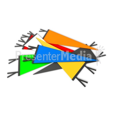Pile Sports Pennant Presentation clipart