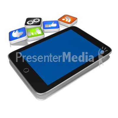 App On The Ground Presentation clipart
