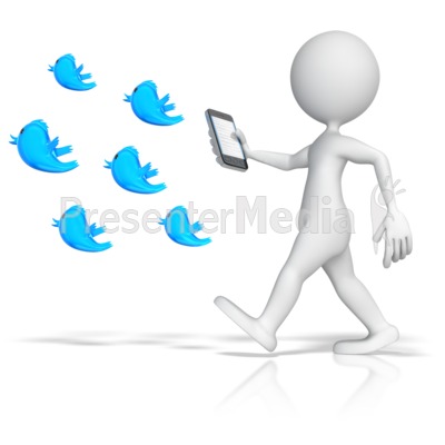 Following Tweets Presentation Clipart Great Clipart For Presentations Www Presentermedia Com Presenter Medi