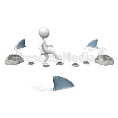 Risky Challenge Sharks Presentation clipart