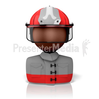 Firefighter Icon Presentation clipart