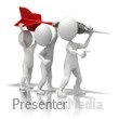 Figures Hold Dart Presentation clipart