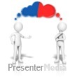 Stick Figures Bipartisan Thoughts Presentation clipart
