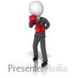 Business Boxer Stick Figure Presentation clipart