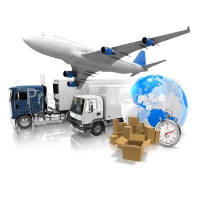 World Transportation Shipment Presentation clipart