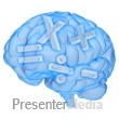 Brain Math Symbols Presentation clipart
