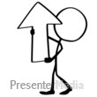 Line Figure Arrow Up Presentation clipart