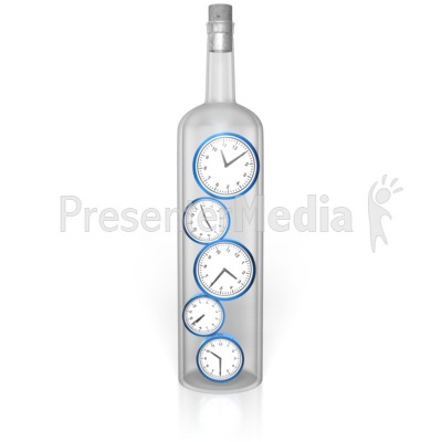 Time In A Bottle Presentation clipart