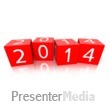 2014 Red Blocks Angled Presentation clipart