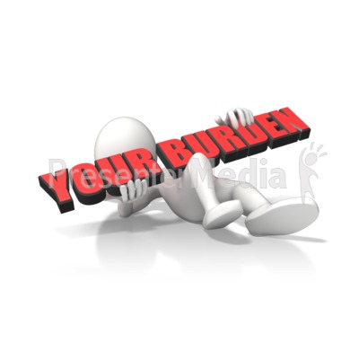 Squashed By Text Presentation clipart