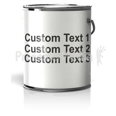 Paint Can Blank Label Text Presentation clipart