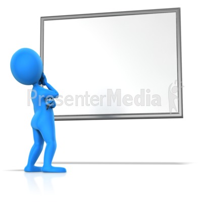 Pondering Blank Board Presentation clipart