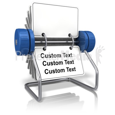 Front Facing Office Card Holder Text Presentation clipart