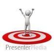 Figure Celebration On Target Presentation clipart