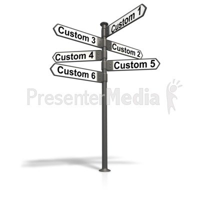 Street Sign Post Text Presentation clipart
