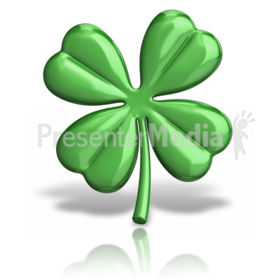 Four Leaf Clover Presentation clipart