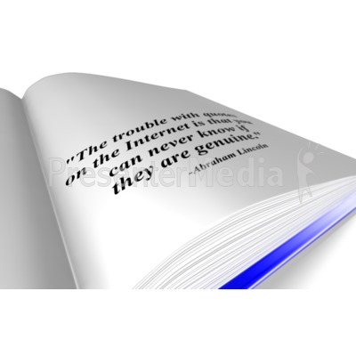 Book Quote Presentation clipart