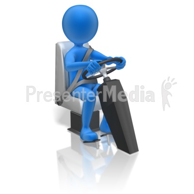 Stick Figure Driving Presentation clipart