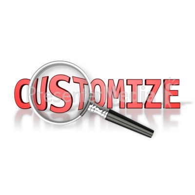 Magnify Text Presentation clipart