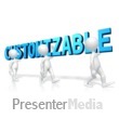 Stick Figures Carry Text - Presentation Clipart