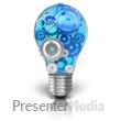 Light Bulb Idea Gears Presentation clipart