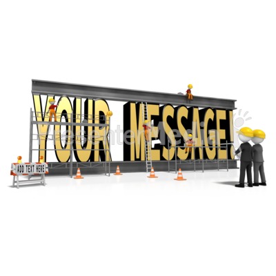 Constructing Custom Text Presentation clipart