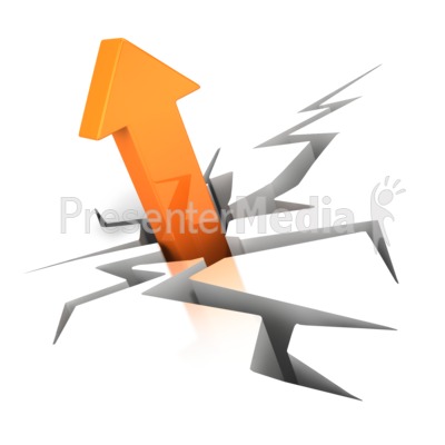Crack With Arrow Presentation clipart