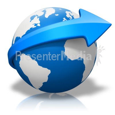 World Arrow Curve Presentation clipart