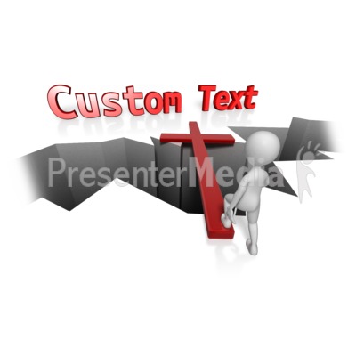 Custom Cross Bridge Presentation clipart
